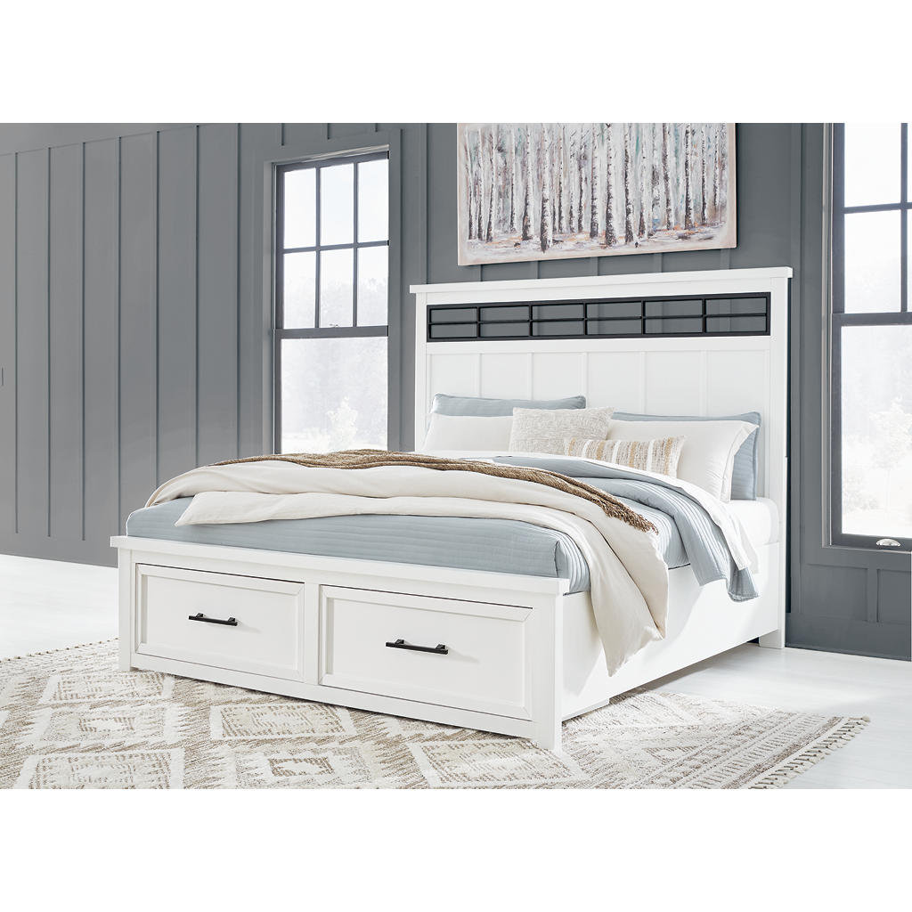 Ashbryn King Panel Storage Bed, Dresser, Mirror and Nightstand Benchcraft® Uncategorized