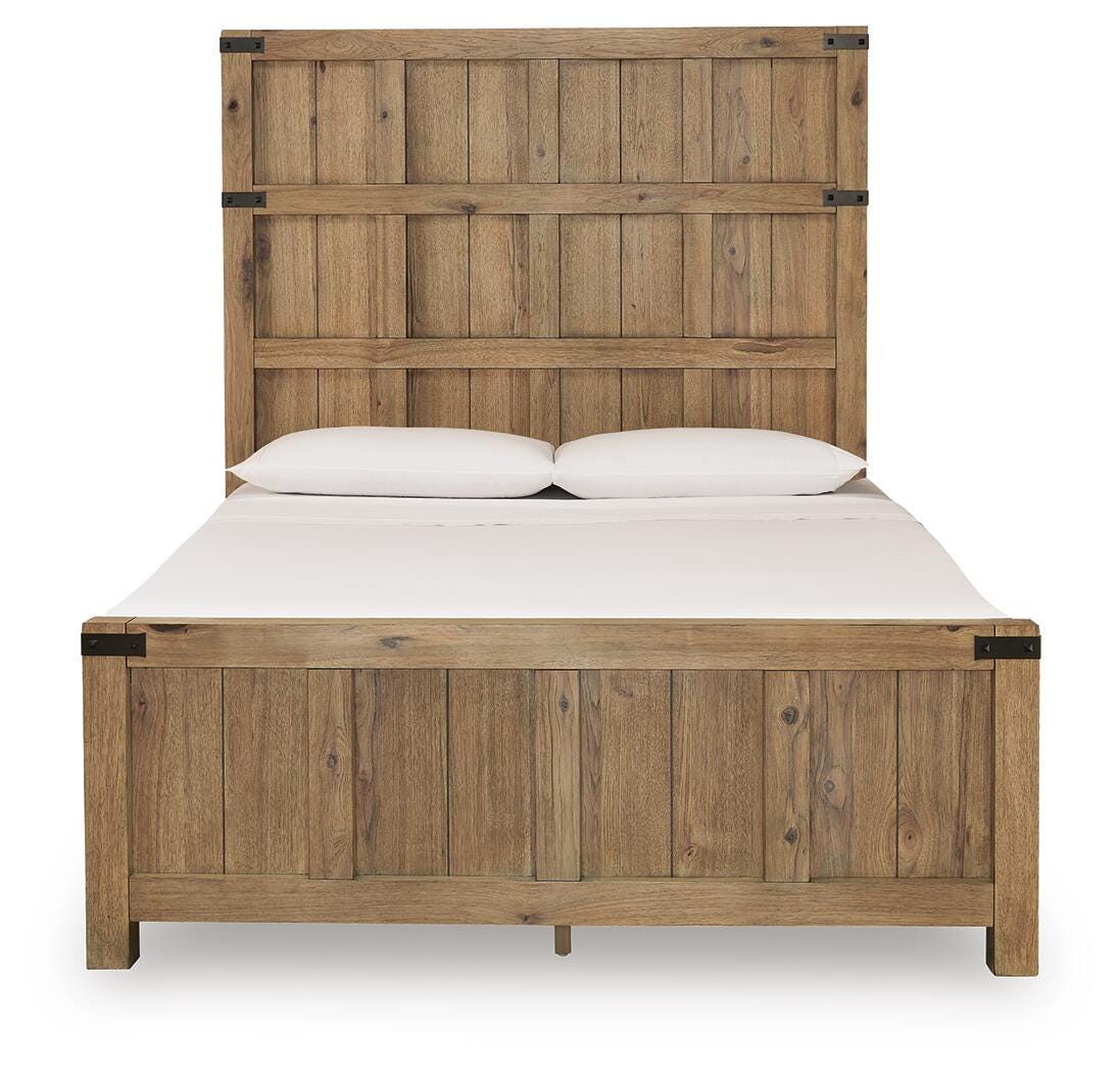 Ridgester Queen Panel Bed, Dresser and Mirror