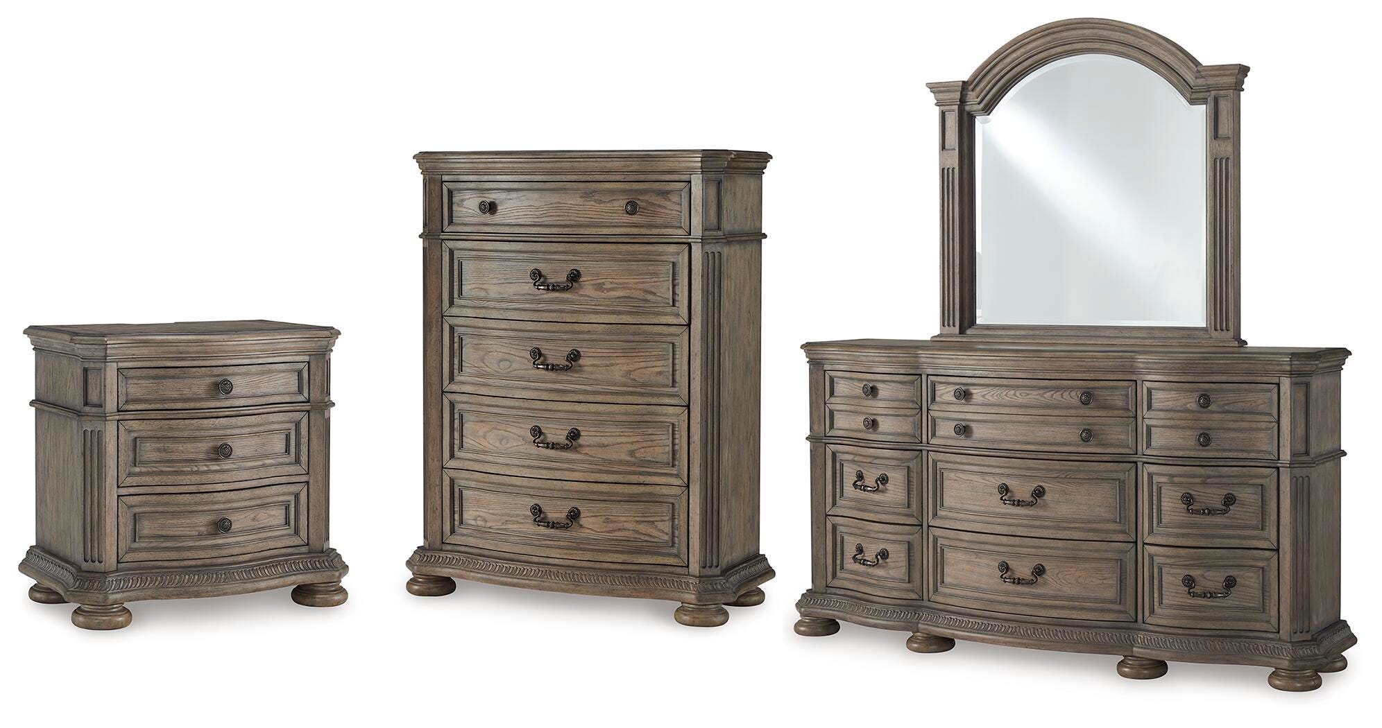 Ardenfield Dresser,  Mirror, Chest and Nightstand