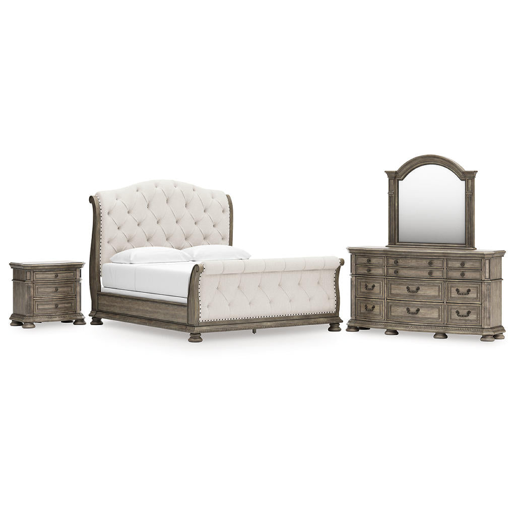 Ardenfield King Sleigh Bed, Dresser, Mirror and Nightstand Signature Design by Ashley® Uncategorized