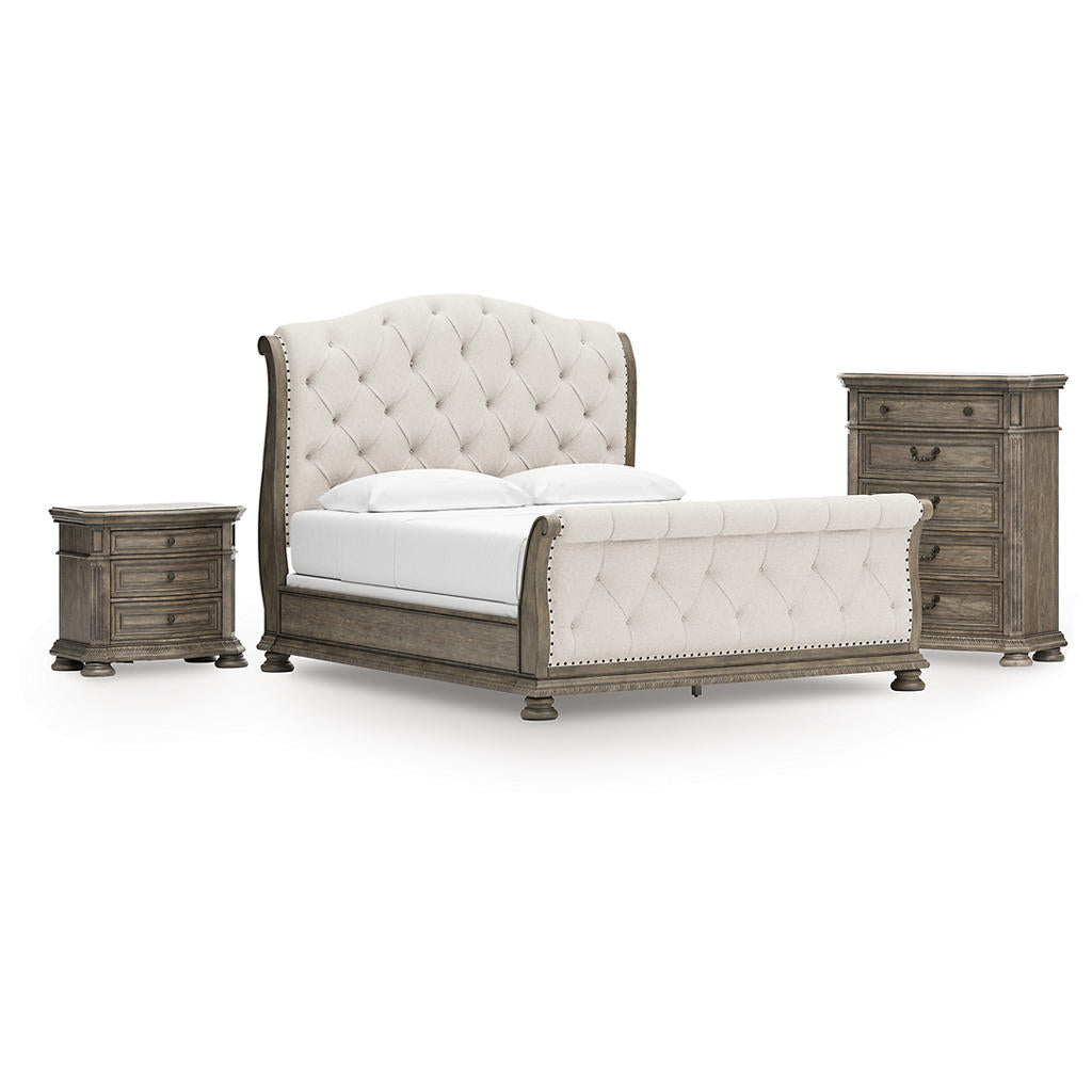 Ardenfield California King Sleigh Bed, Chest and Nightstand Signature Design by Ashley® Uncategorized