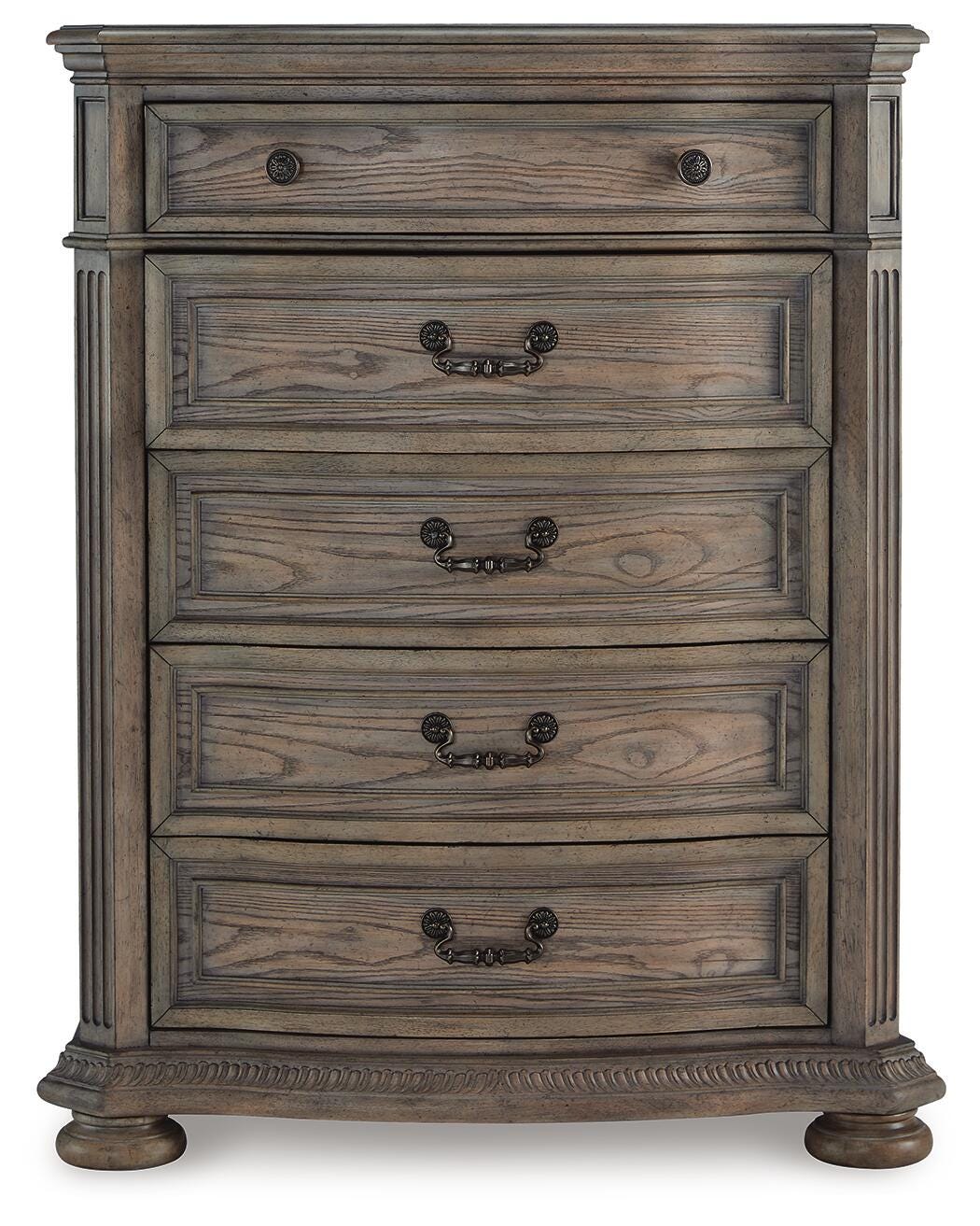 Ardenfield King Upholstered Sleigh Bed, Dresser, Mirror, Chest and 2 Nightstands