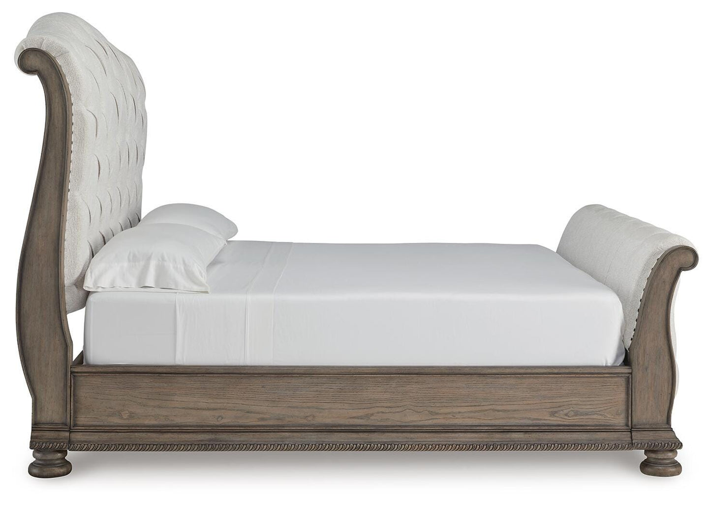 Ardenfield King Upholstered Sleigh Bed, Dresser, Mirror, Chest and 2 Nightstands
