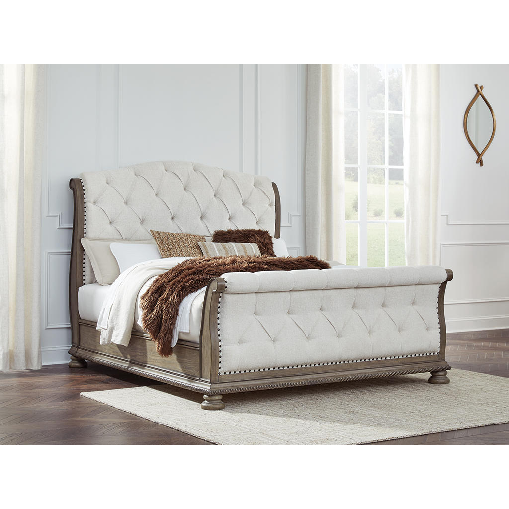 Ardenfield King Upholstered Sleigh Bed Signature Design by Ashley® Bedroom