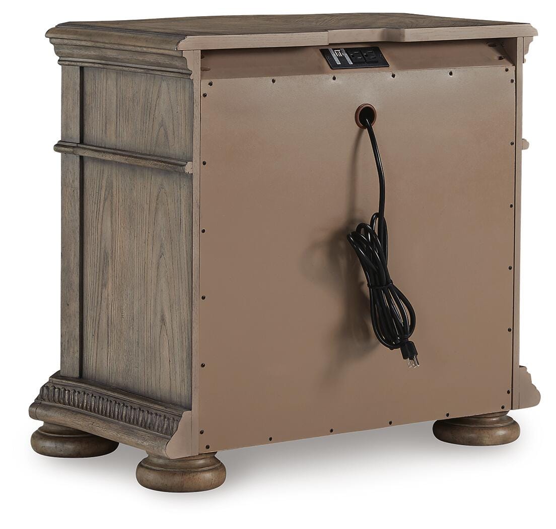 Ardenfield King Upholstered Sleigh Bed, Dresser, Mirror, Chest and 2 Nightstands