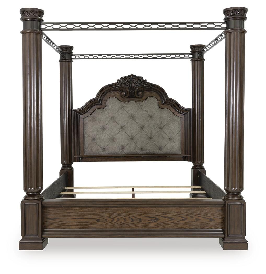 Maylee King Canopy Bed and 2 Nightstands — 91-Inch Posts Signature Design by Ashley® Bedroom