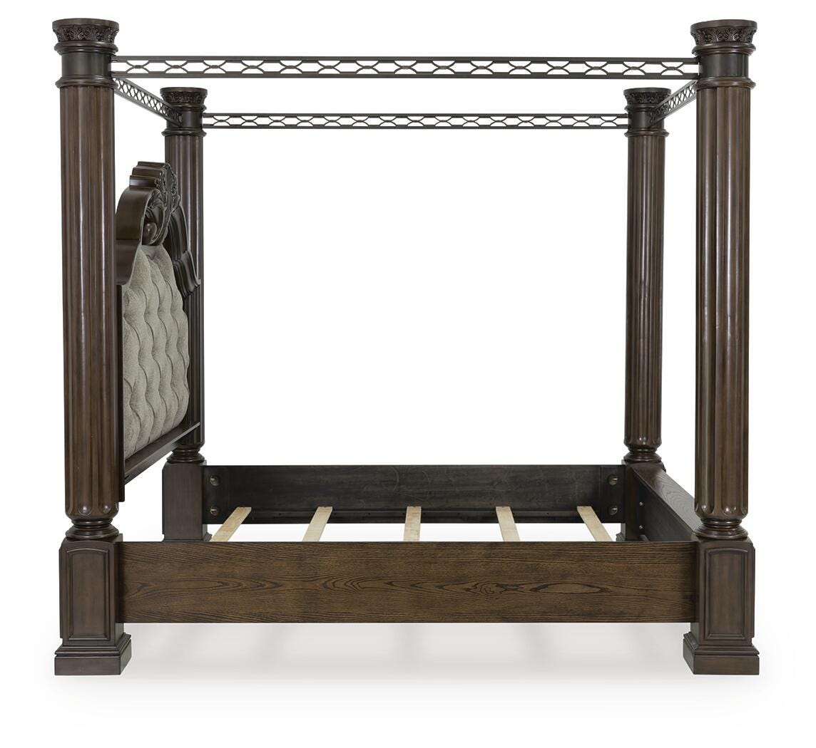 Maylee King Canopy Bed and 2 Nightstands — 91-Inch Posts Signature Design by Ashley® Bedroom