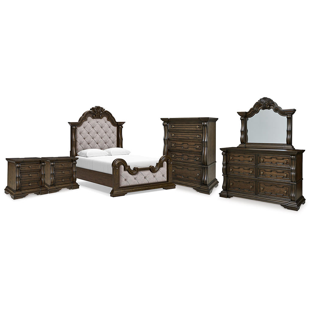 Maylee Queen Panel Bed, Dresser, Mirror, Chest and 2 Nightstands Signature Design by Ashley® Uncategorized