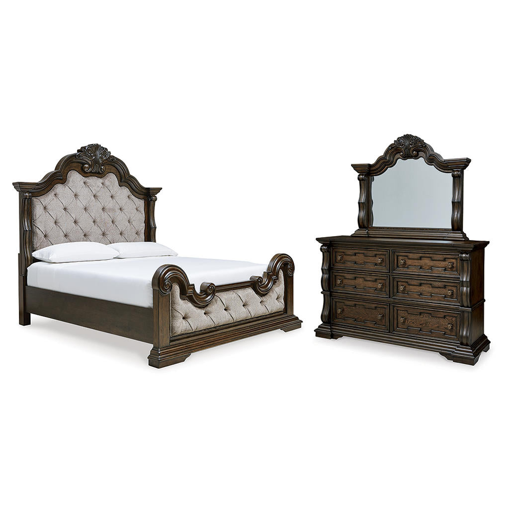 Maylee Queen Bed, Dresser and Mirror — Estate Essentials Signature Design by Ashley® Uncategorized