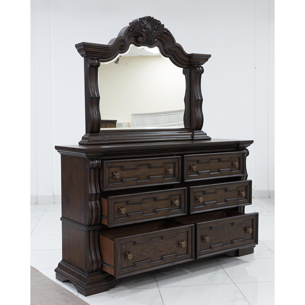 Maylee King Upholstered Bed, Dresser, Mirror, Chest and 2 Nightstands Signature Design by Ashley® Uncategorized