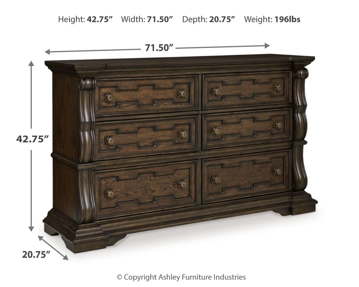 Maylee Queen Upholstered Panel Bed, Dresser and 2 Nightstands