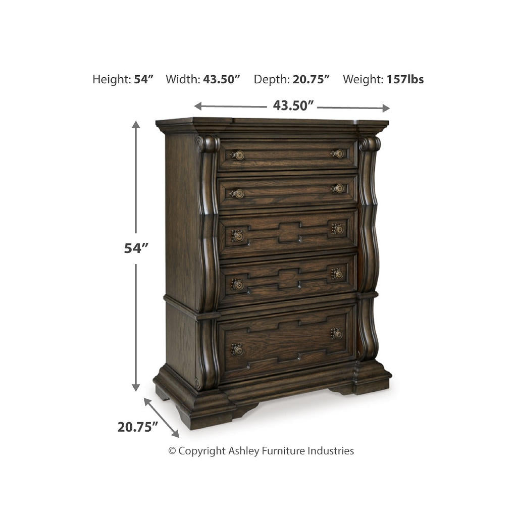Maylee King Upholstered Panel Bed, Chest and 2 Nightstands Signature Design by Ashley® Uncategorized