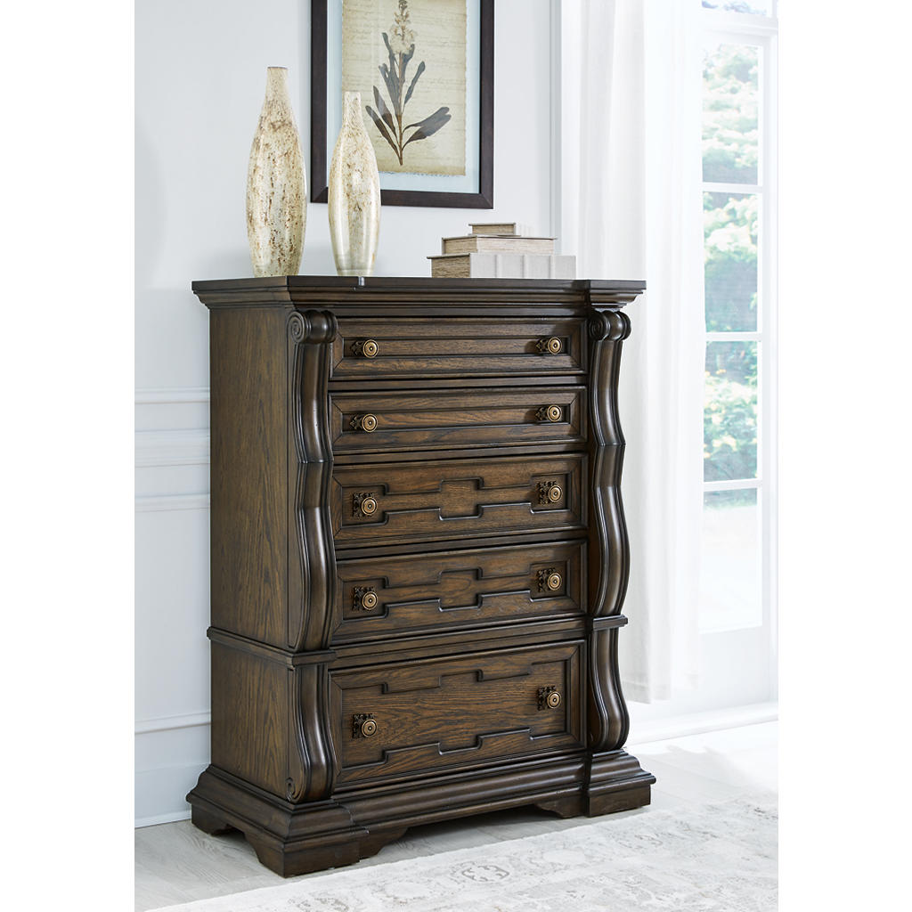 Maylee King Upholstered Panel Bed, Chest and 2 Nightstands Signature Design by Ashley® Uncategorized