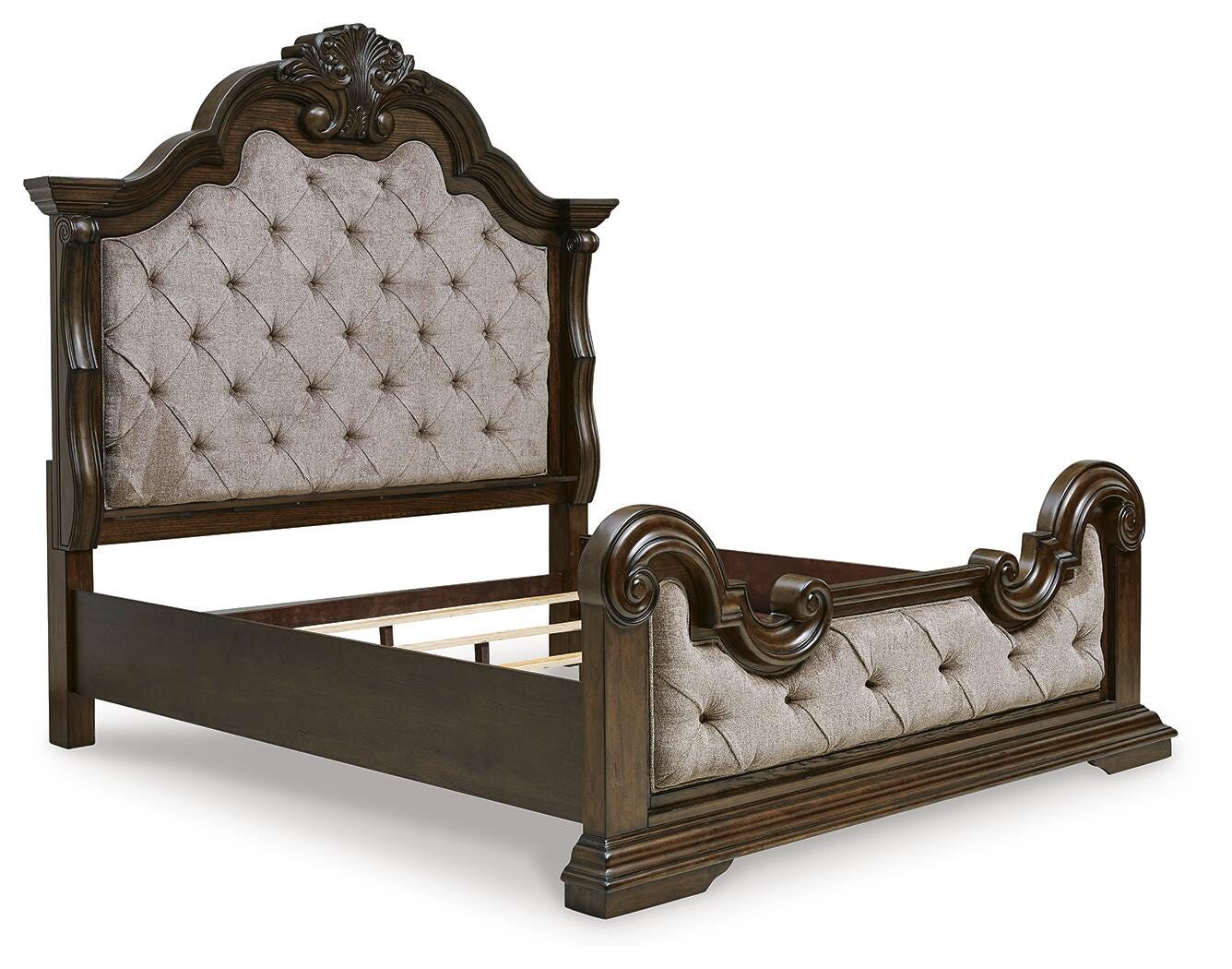 Maylee King Upholstered Bed 5-Piece Set — Chest, Mirror Signature Design by Ashley® Bedroom