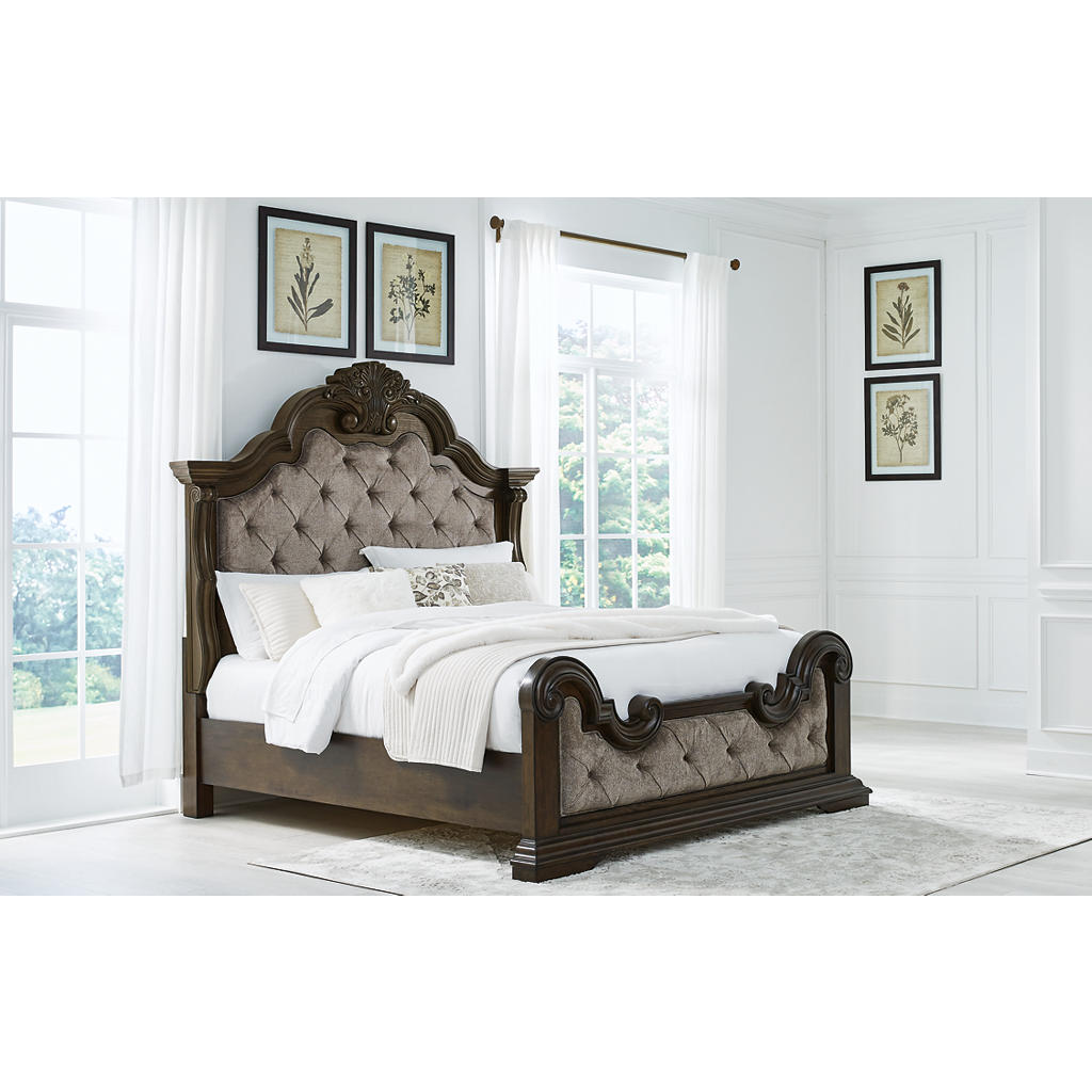 Maylee King Upholstered Bed, Dresser, Mirror and 2 Nightstands Signature Design by Ashley® Uncategorized