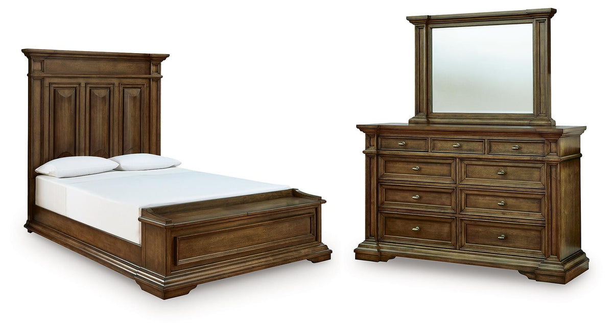 Frantanna Queen Storage Bed, Dresser and Mirror — 3-Piece Signature Design by Ashley® Bedroom
