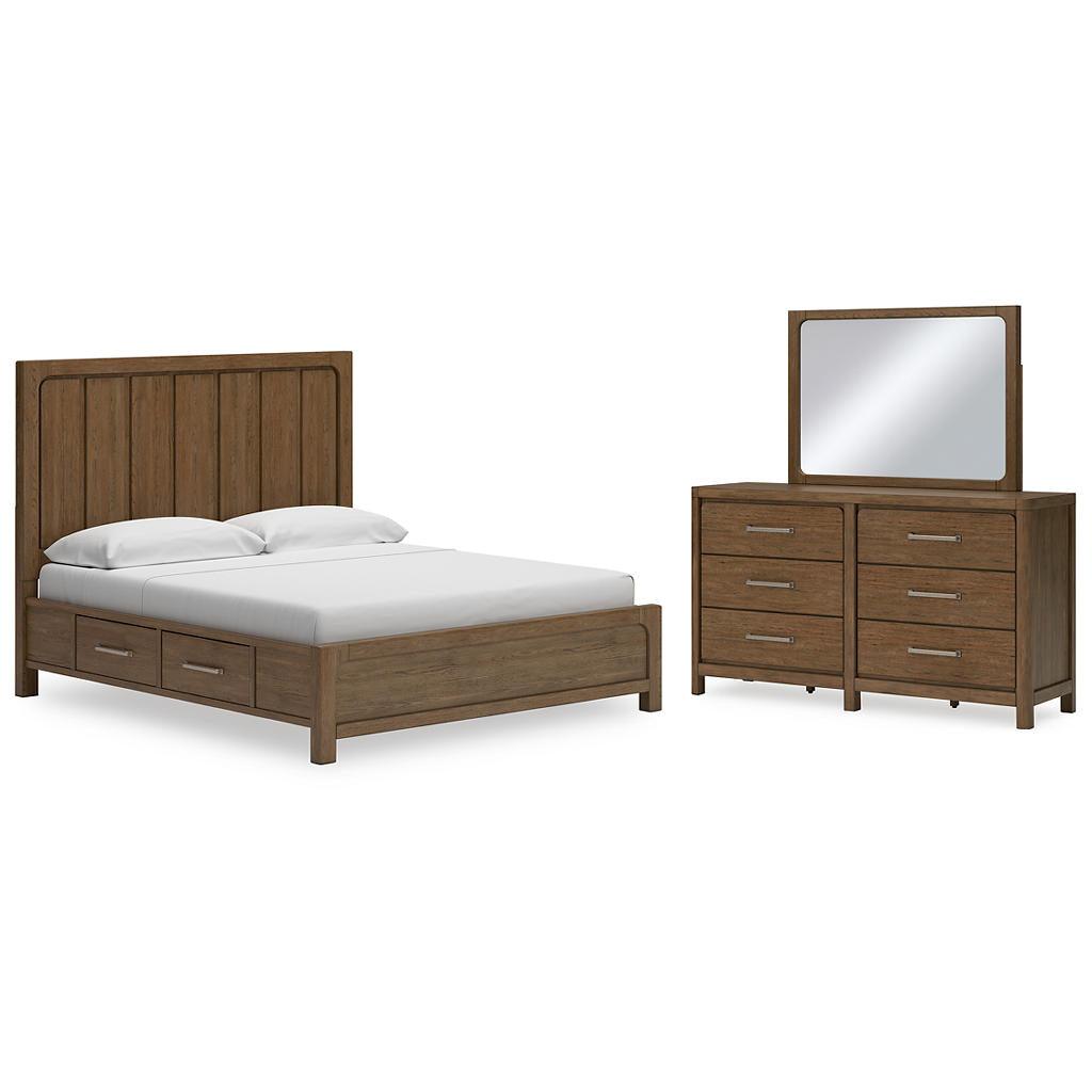 Cabalynn Bedroom Set (B12) — King storage bed, dresser, and mirror Signature Design by Ashley® Uncategorized