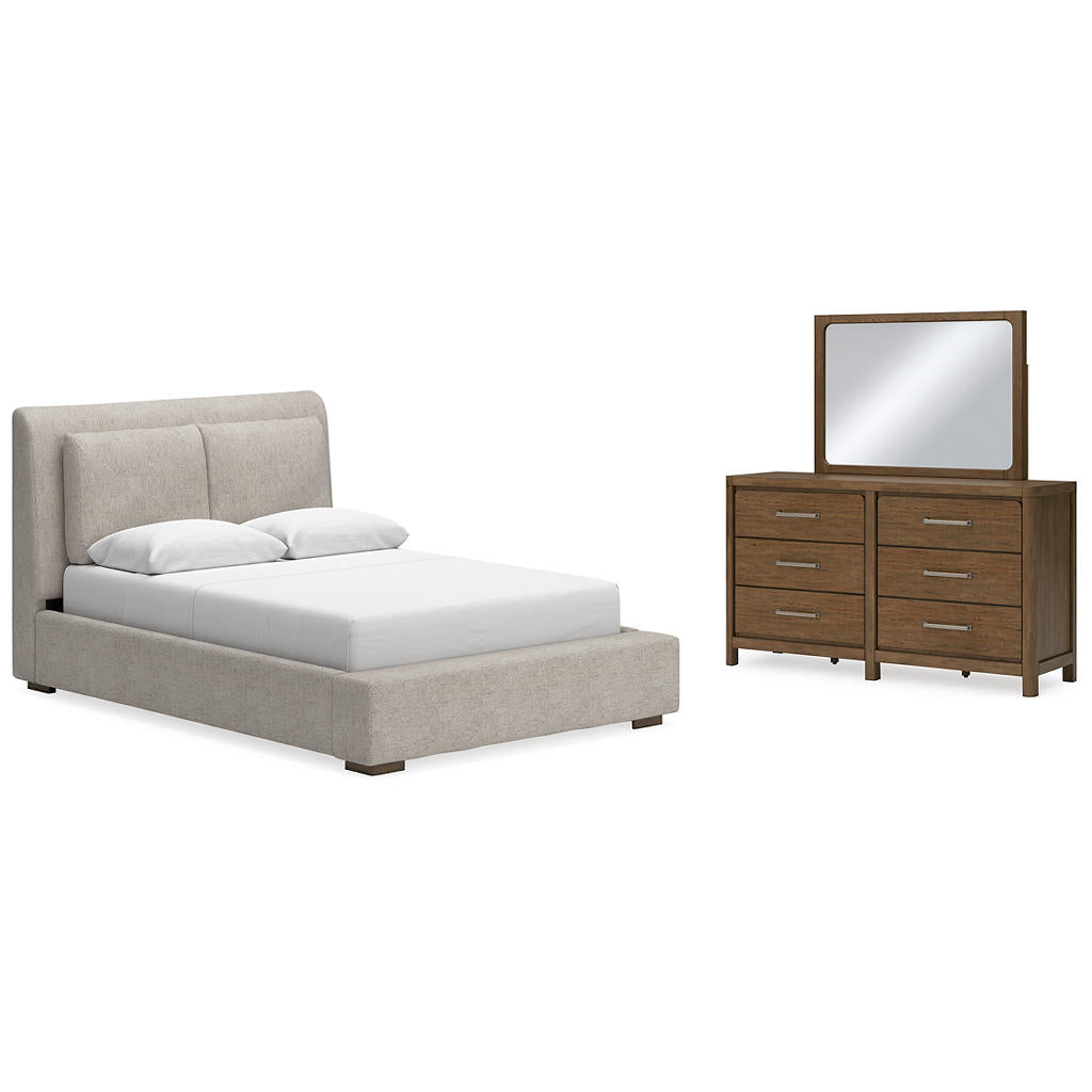 Cabalynn Queen Upholstered Bed, Dresser and Mirror Signature Design by Ashley® Uncategorized