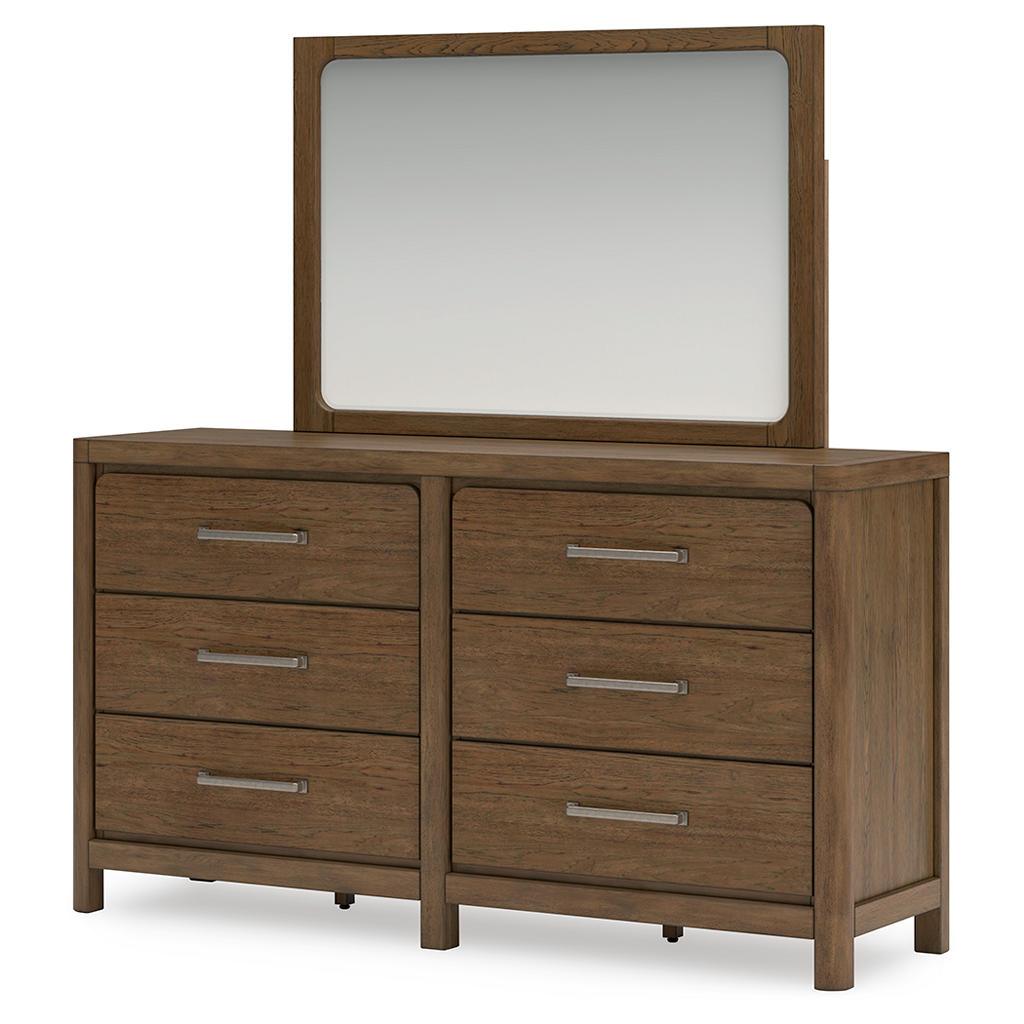 Cabalynn Dresser and Mirror Set (B1) — Glazed Hickory Signature Design by Ashley® Bedroom