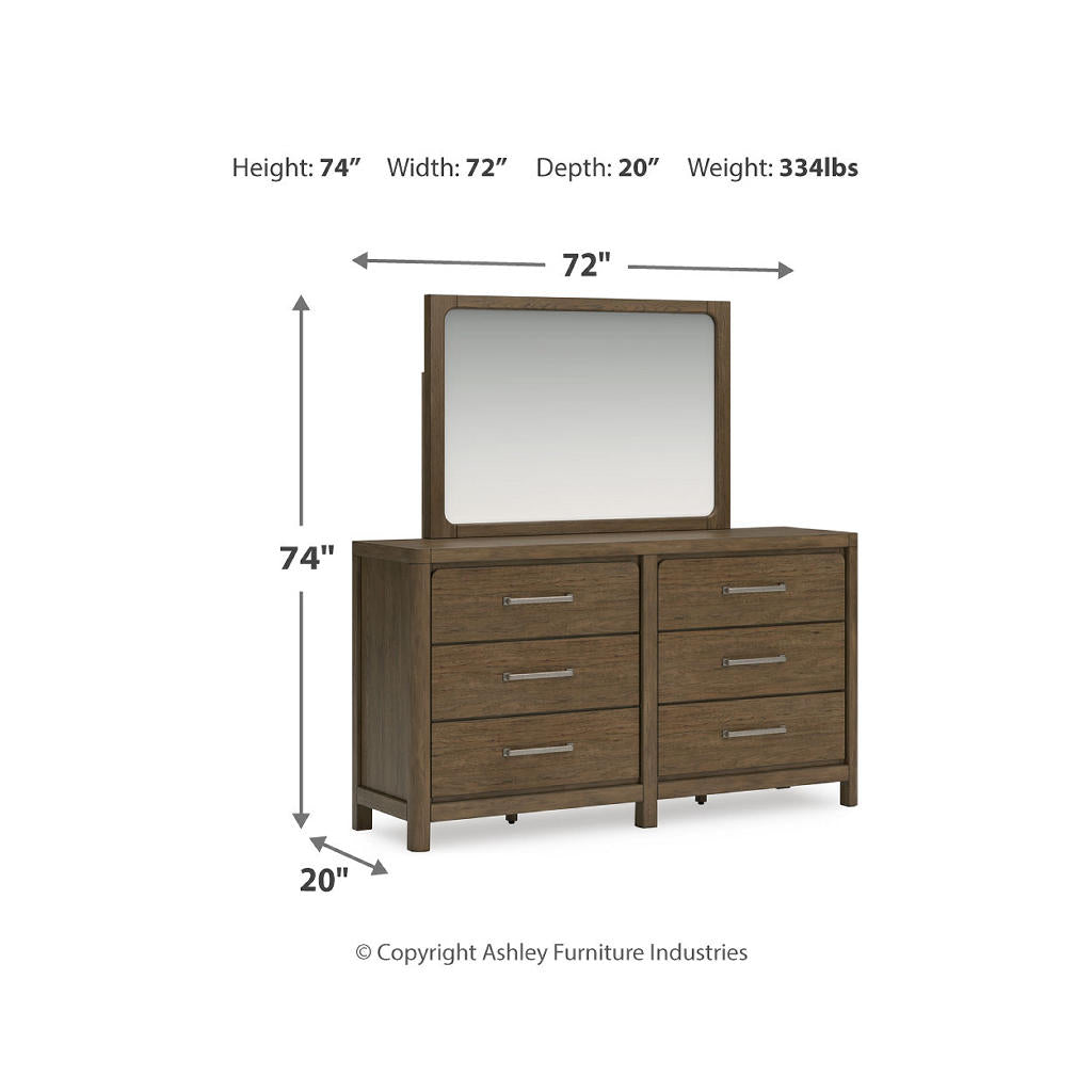 Cabalynn California King Panel Bed with Storage, Dresser and Mirror Signature Design by Ashley® Uncategorized