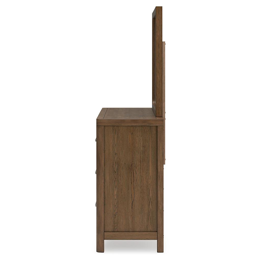 Cabalynn Dresser and Mirror Set (B1) — Glazed Hickory Signature Design by Ashley® Bedroom