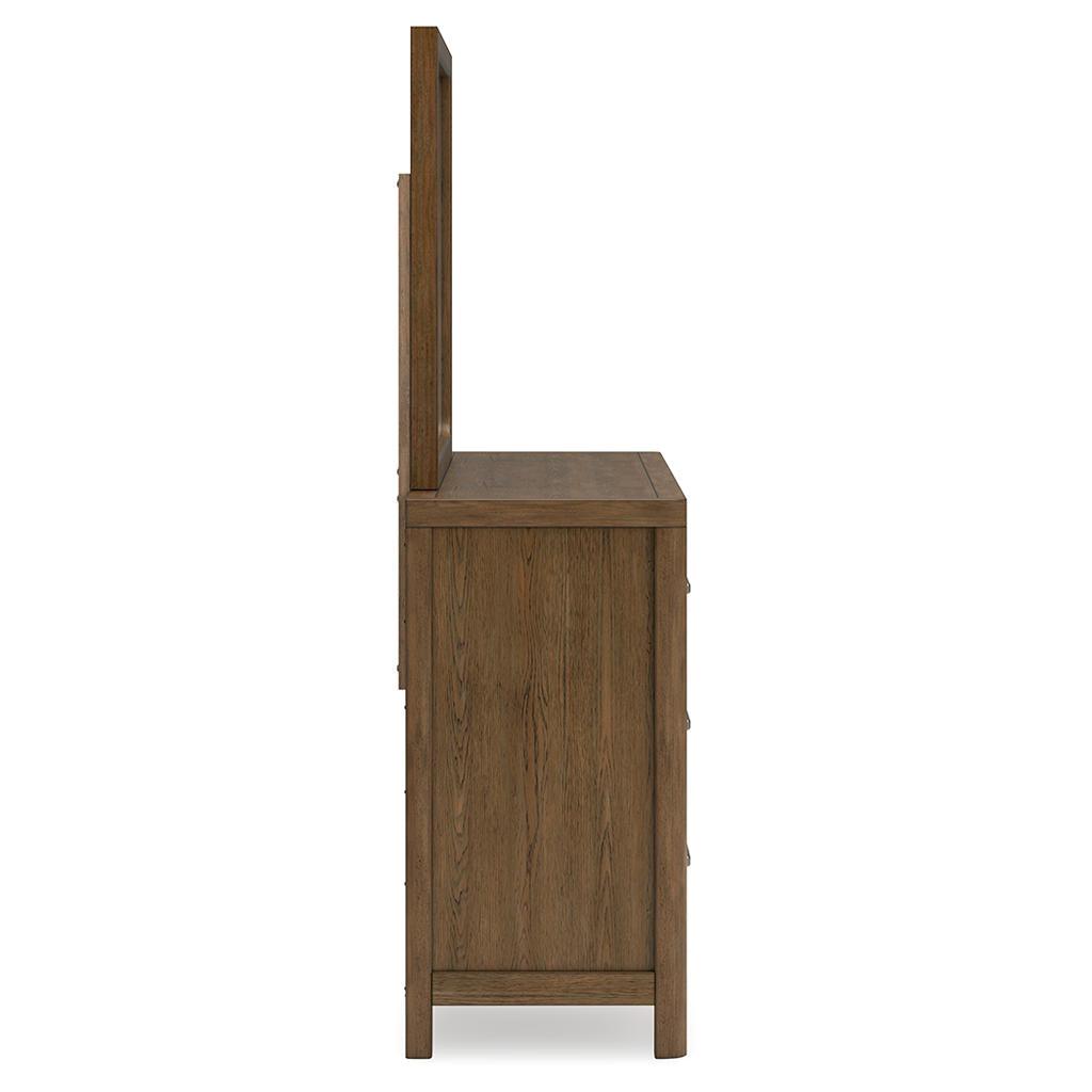 Cabalynn Dresser and Mirror Set (B1) — Glazed Hickory Signature Design by Ashley® Bedroom