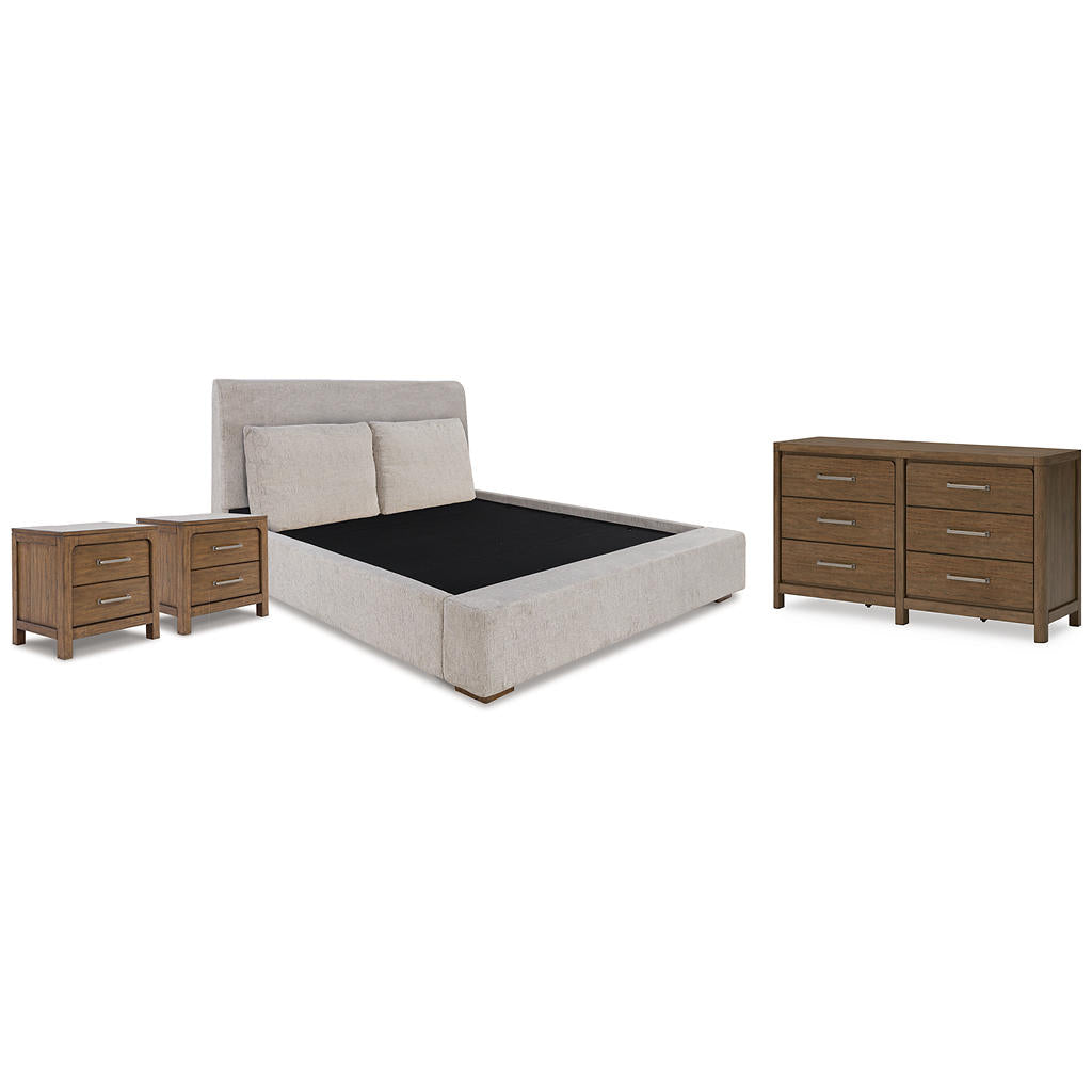 Cabalynn King Upholstered Bed, Dresser and 2 Nightstands Signature Design by Ashley® Uncategorized
