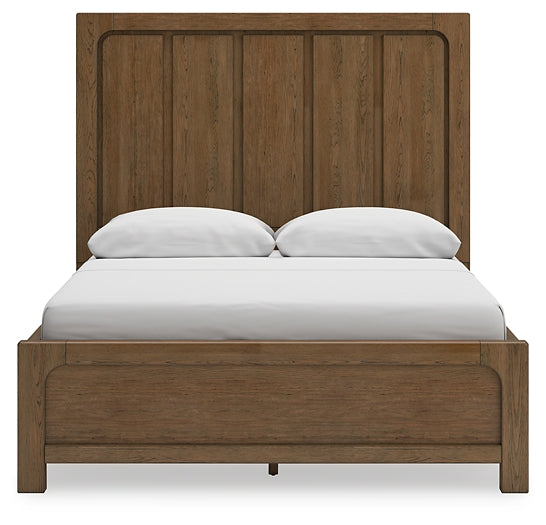 Cabalynn Queen Panel Bed with Storage, Dresser and Mirror
