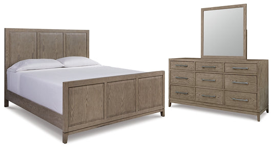 Chrestner Queen Panel Bed, Dresser and Mirror