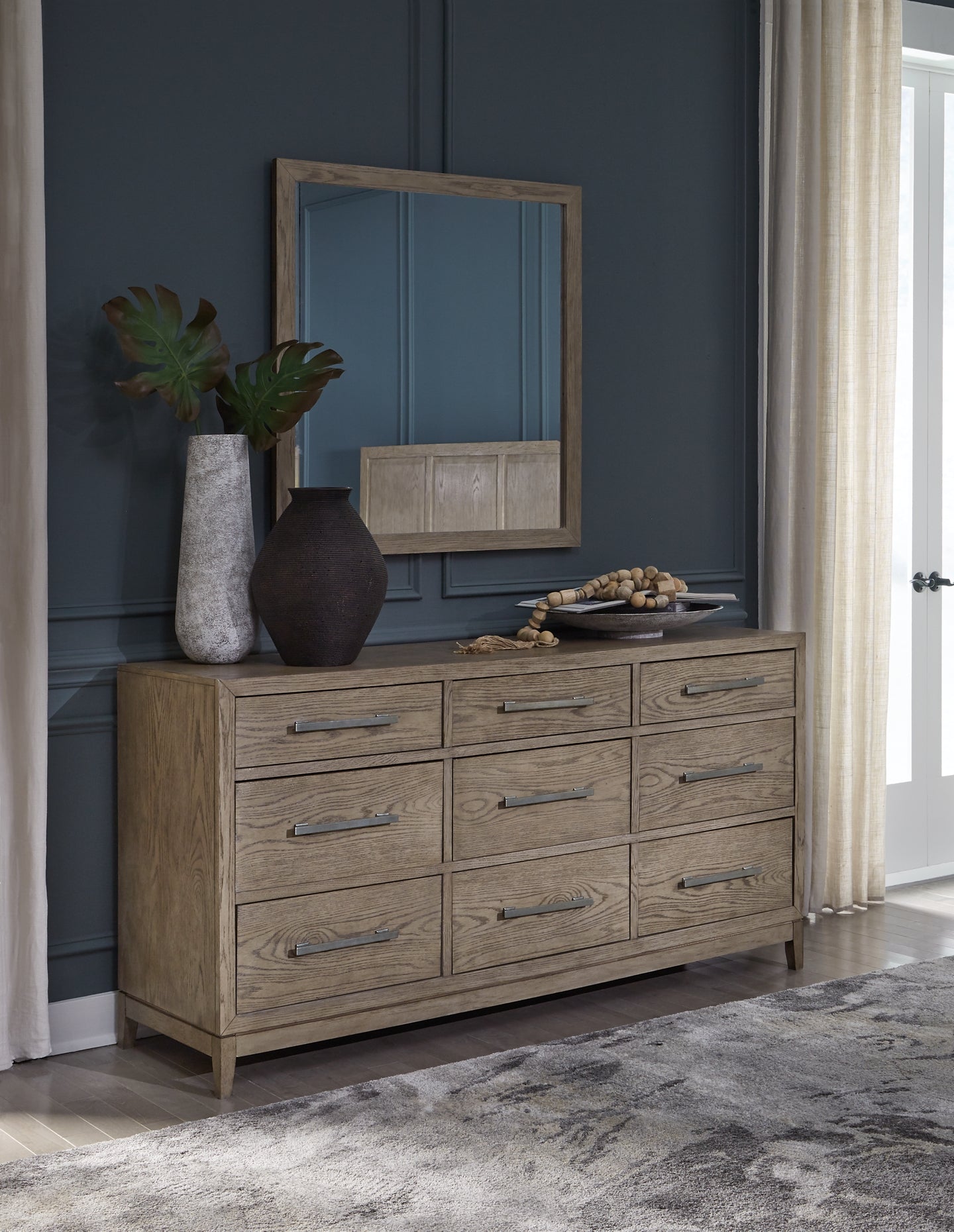 Chrestner Queen Panel Bed, Dresser and Mirror