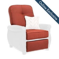 Breckenridge Outdoor Recliner Replacement Cushion Set, Brick Red