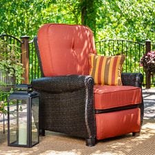 Breckenridge Patio Recliner w/ Brick Red Cushion