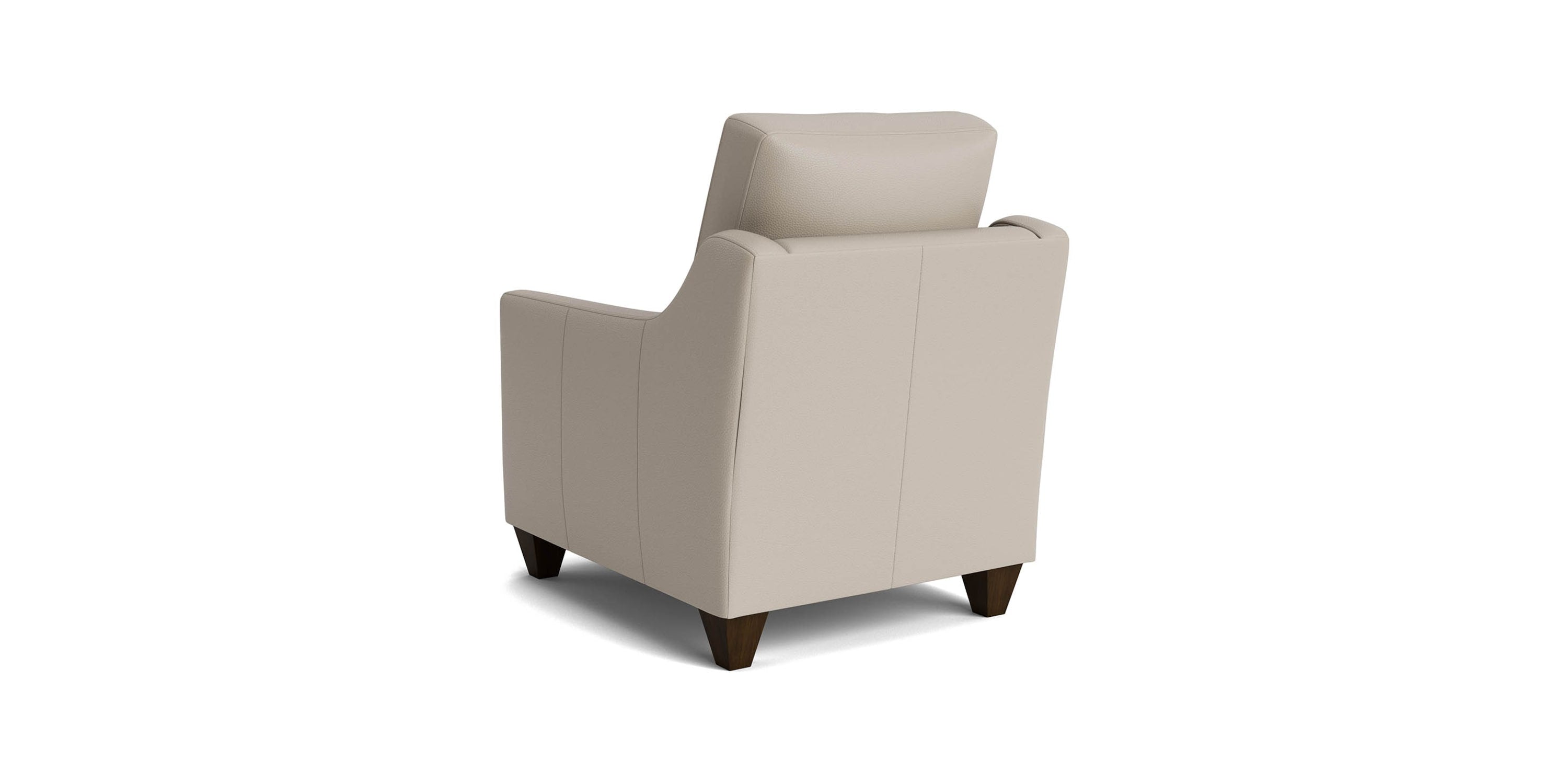 True Custom® Leather Slope Arm Accent Chair Bassett