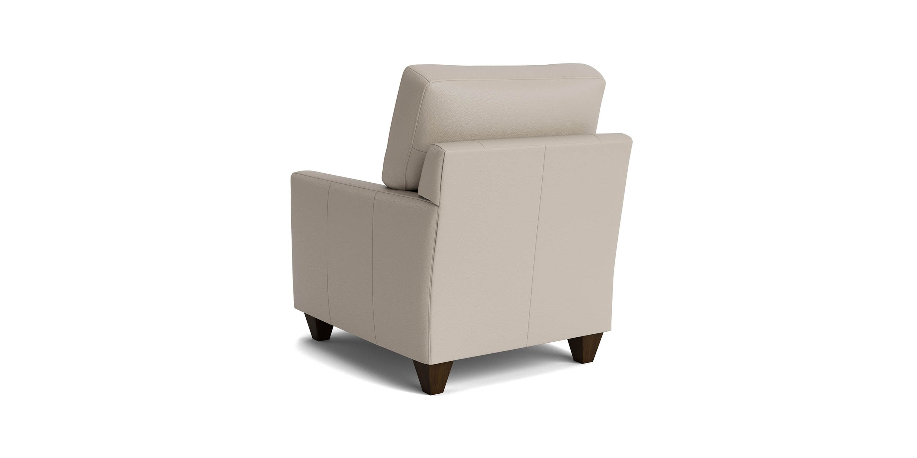 True Custom® Leather Track Arm Accent Chair Bassett