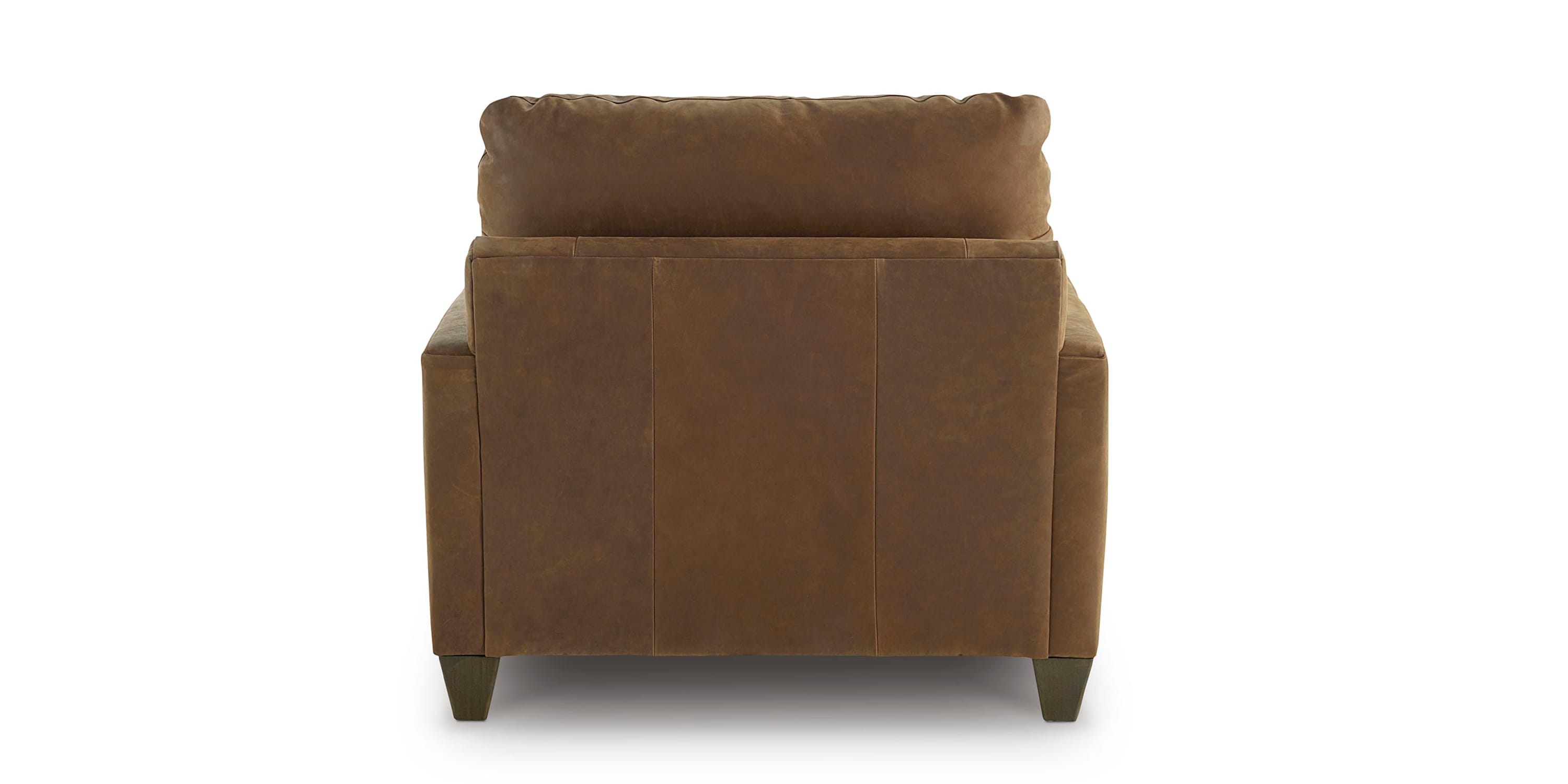True Custom® Leather Track Arm Chair and a Half Bassett