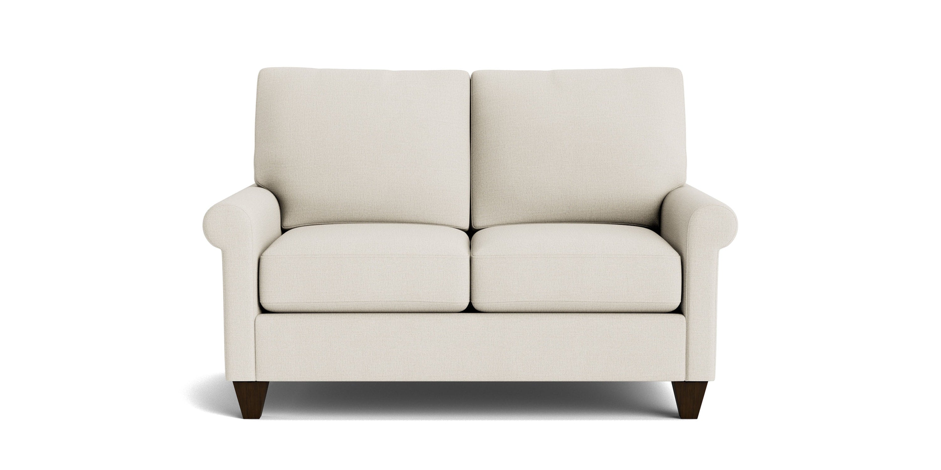 True Custom® Roll Arm Loveseat Bassett