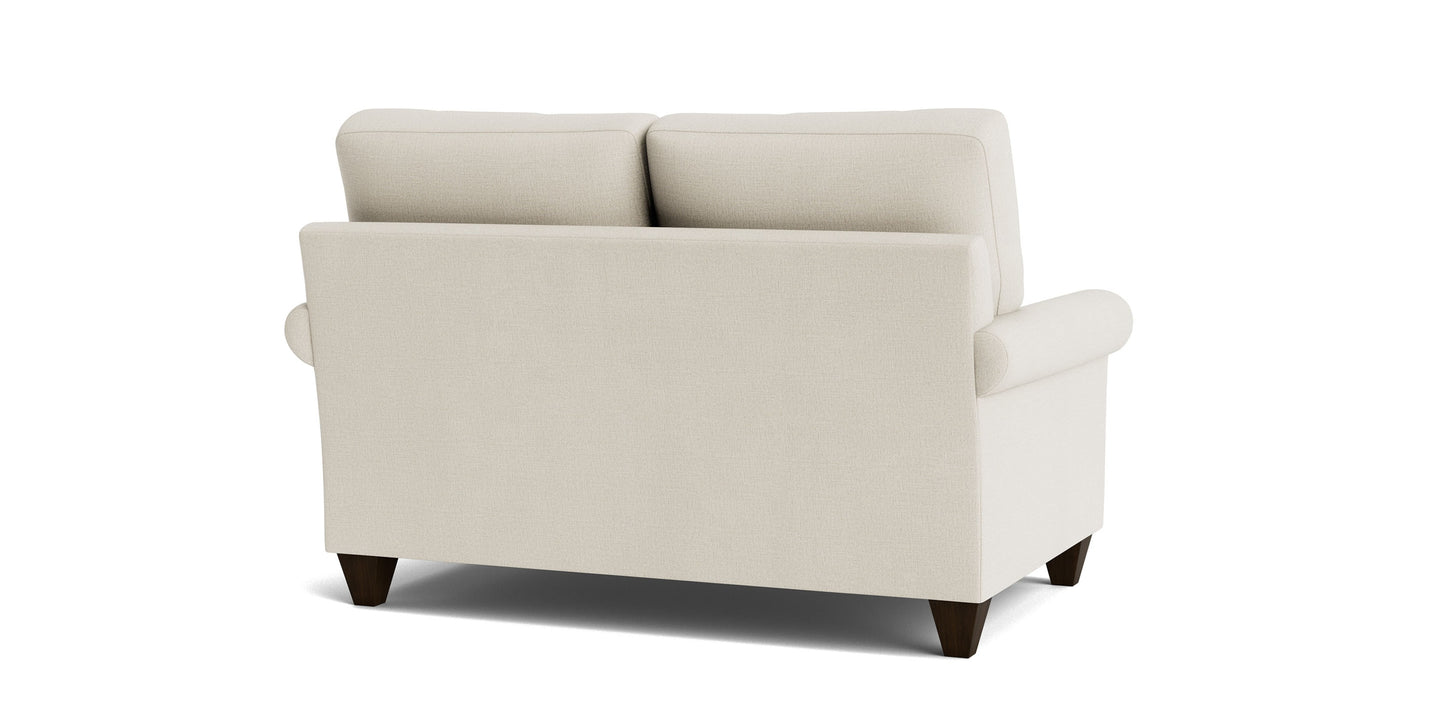 True Custom® Roll Arm Loveseat Bassett