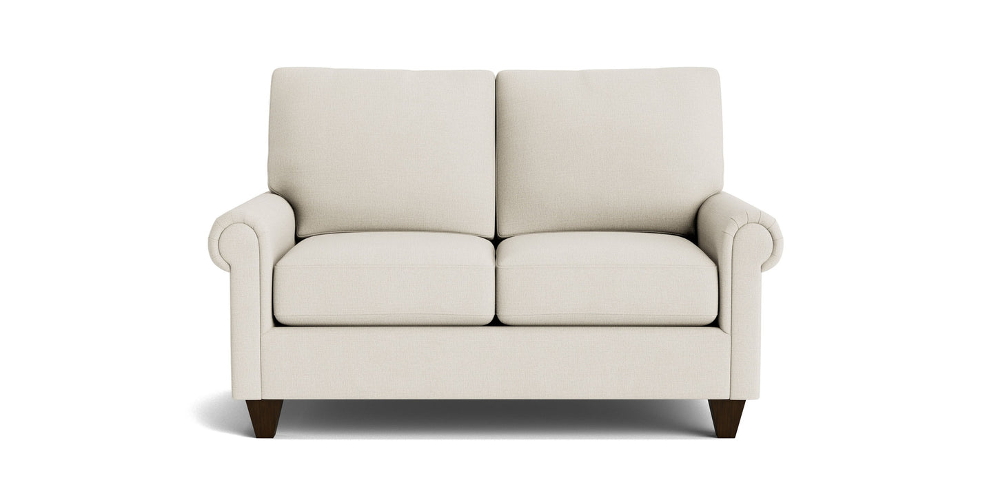 True Custom® Panel Arm Loveseat Bassett