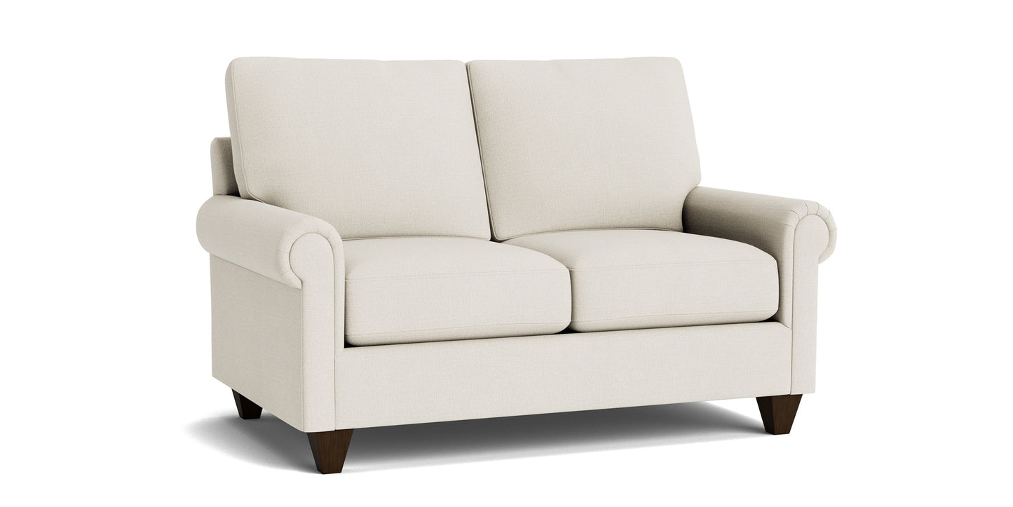 True Custom® Panel Arm Loveseat Bassett