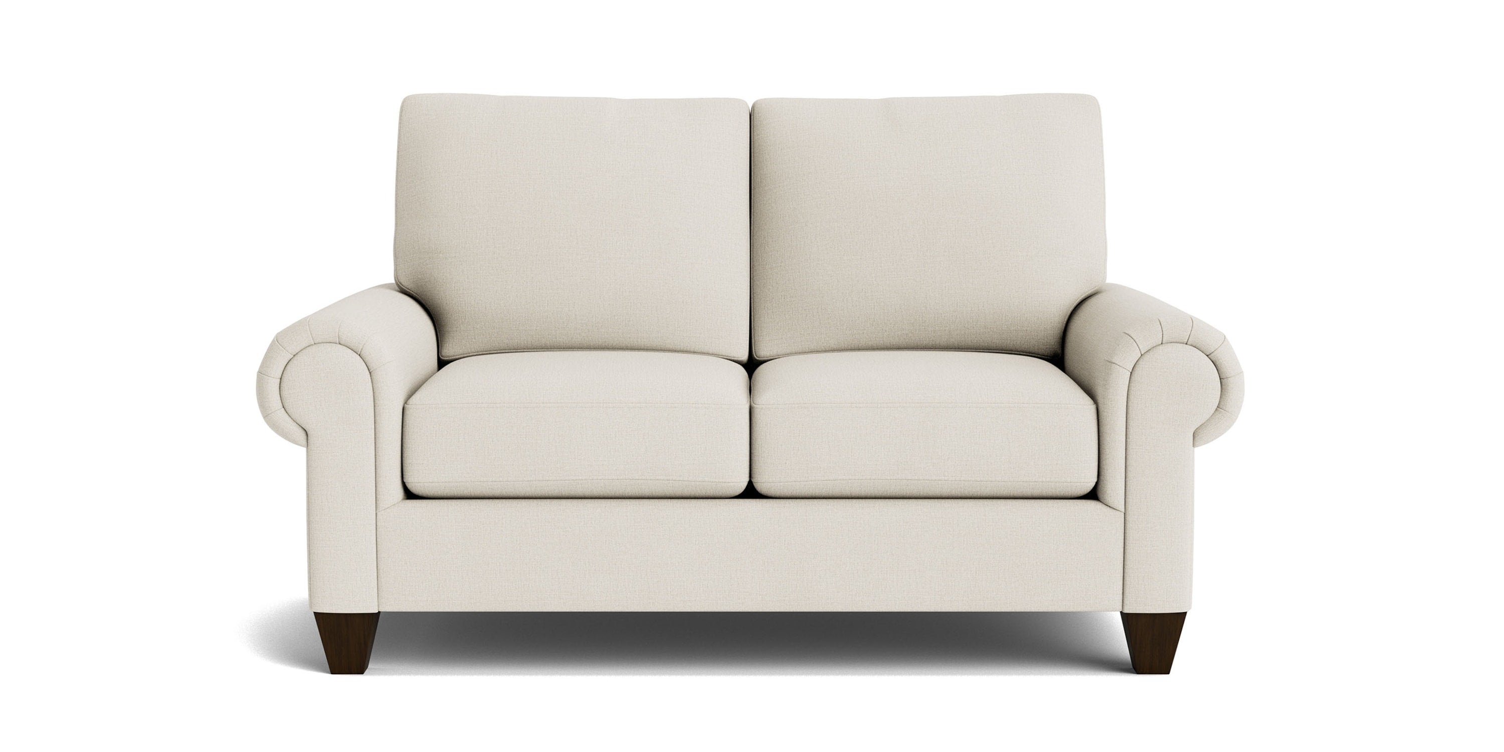 True Custom® Large Panel Arm Loveseat Bassett