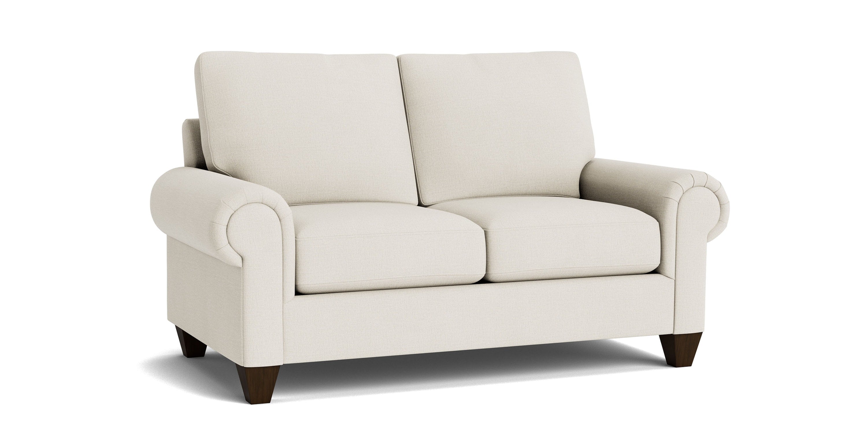 True Custom® Large Panel Arm Loveseat Bassett
