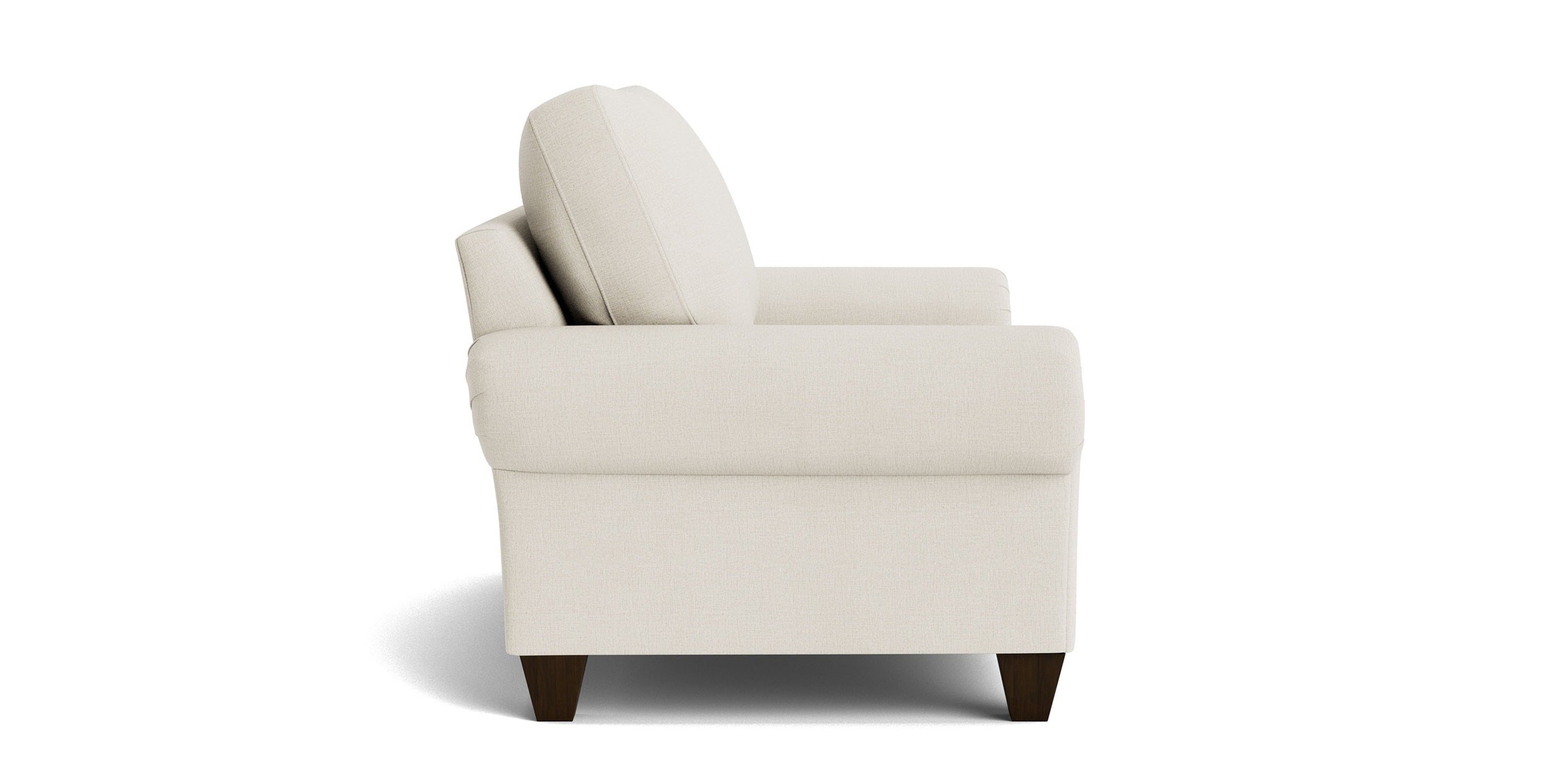 True Custom® Large Panel Arm Loveseat Bassett