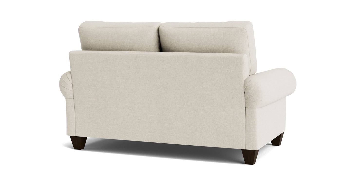 True Custom® Large Panel Arm Loveseat Bassett