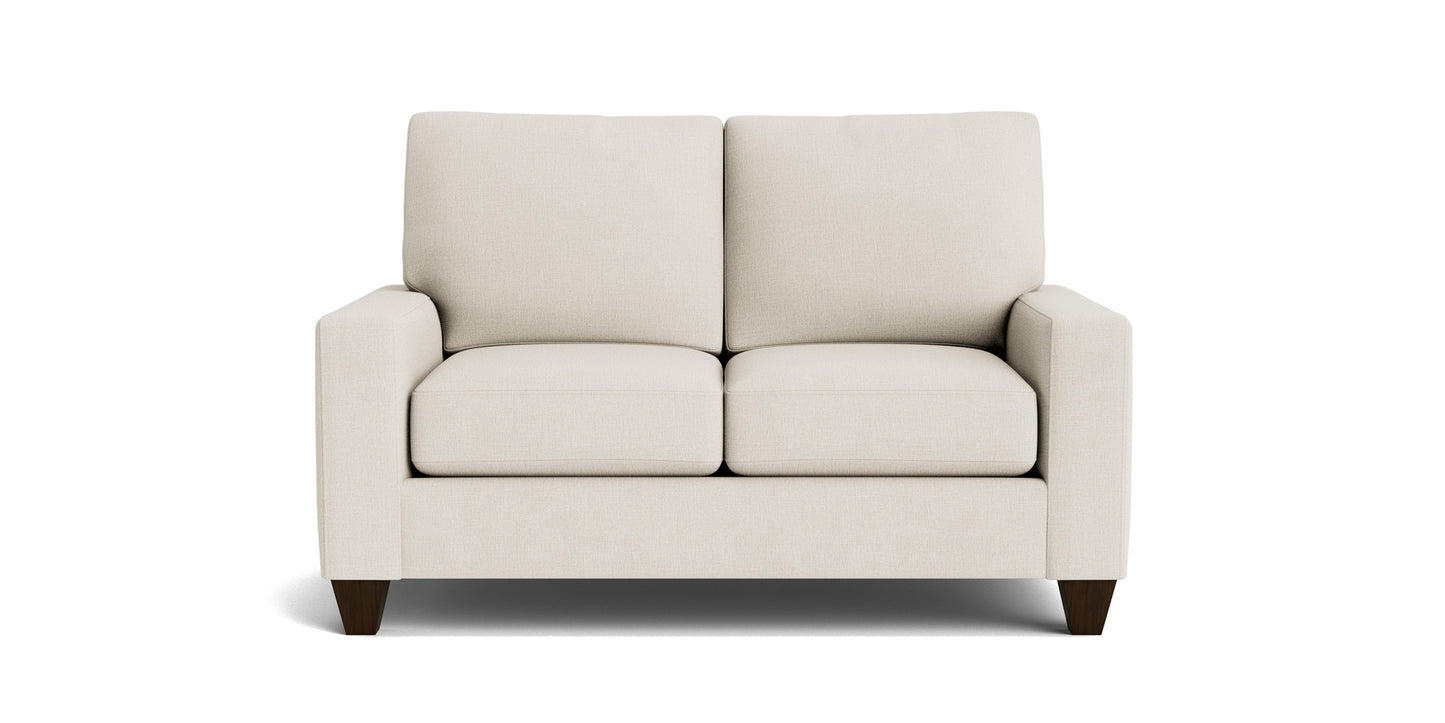 True Custom® Large Track Arm Loveseat Bassett