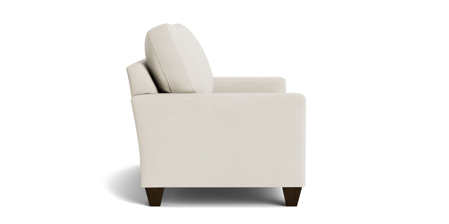 True Custom® Large Track Arm Loveseat Bassett