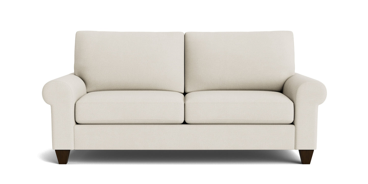 True Custom® Large Roll Arm Studio Sofa Bassett