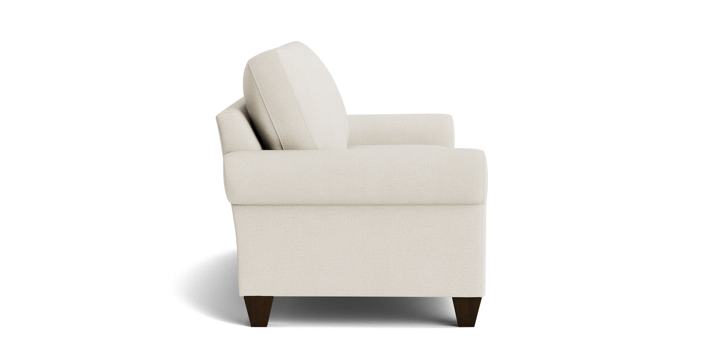 True Custom® Large Roll Arm Studio Sofa Bassett
