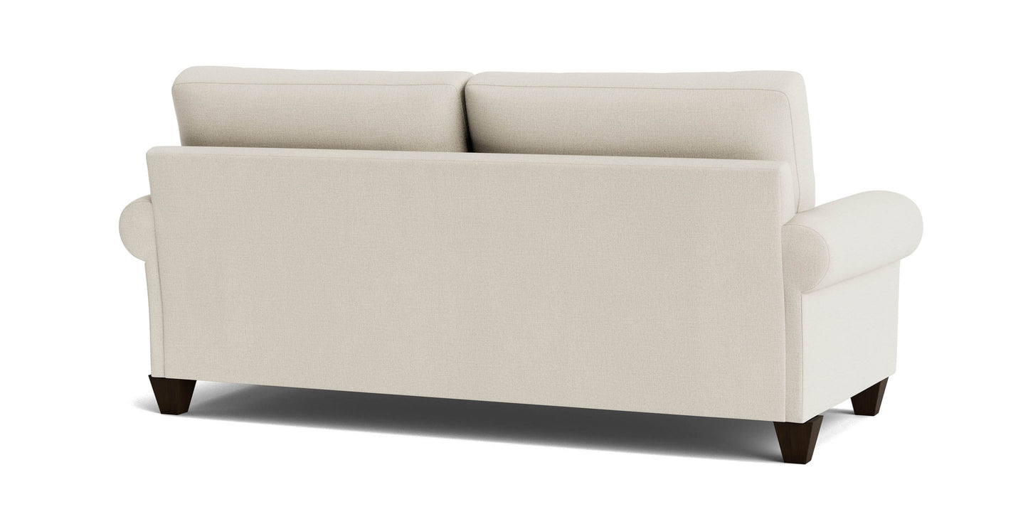 True Custom® Large Roll Arm Studio Sofa Bassett