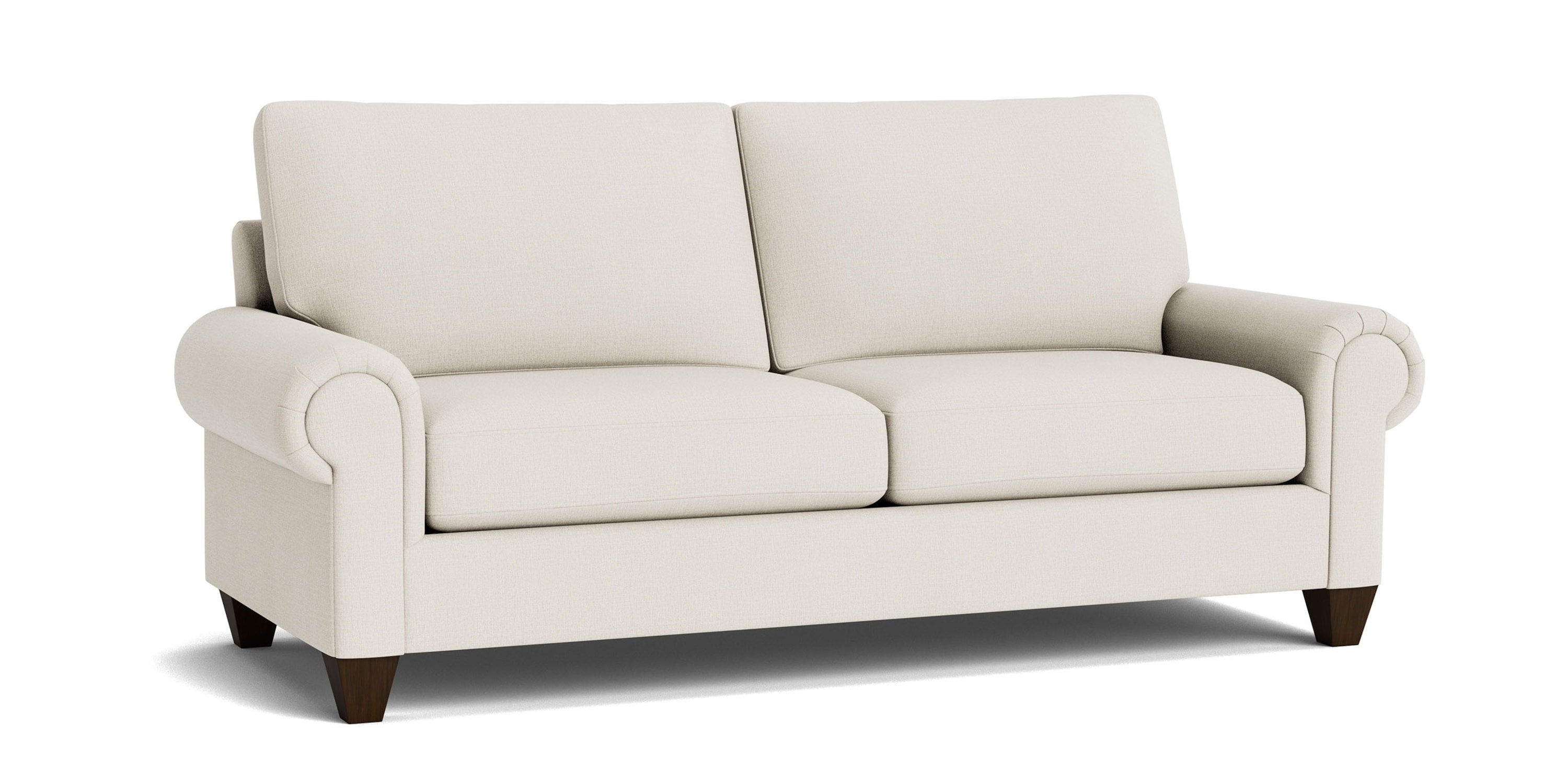 True Custom® Large Panel Arm Studio Sofa Bassett