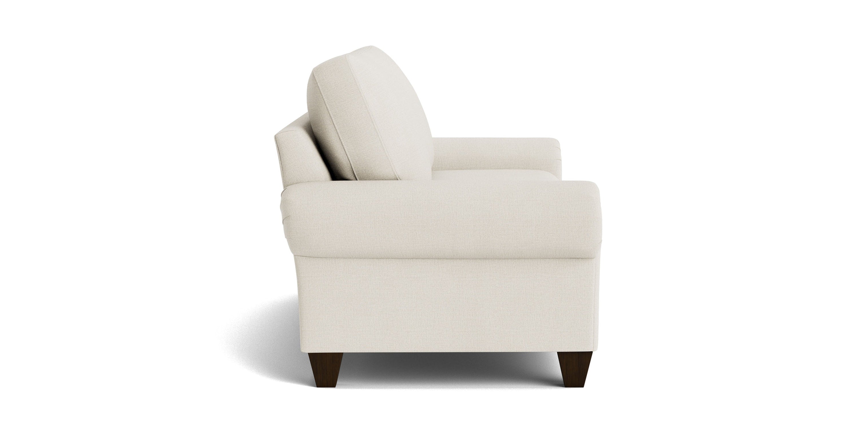 True Custom® Large Panel Arm Studio Sofa Bassett